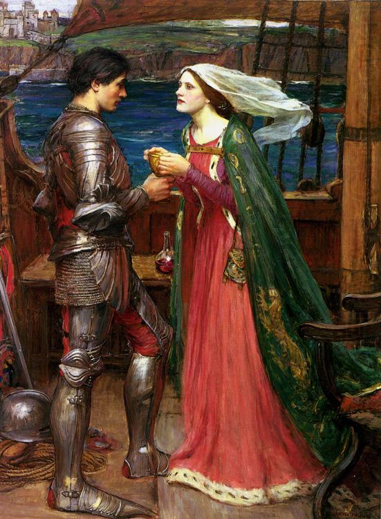 John William Waterhouse Tristram and Isolde (mk41) china oil painting image